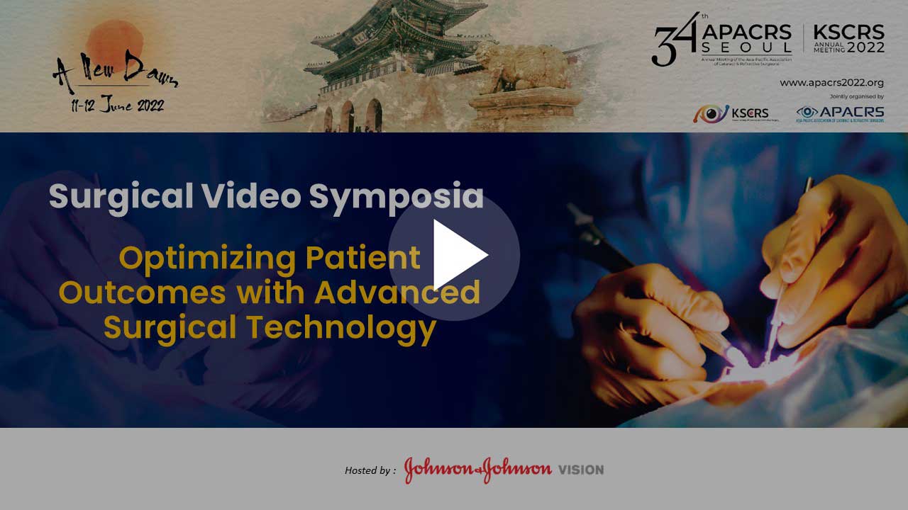 34th APACRS-2022 KSCRS Joint Meeting JNJV Surgical Video thumbnail