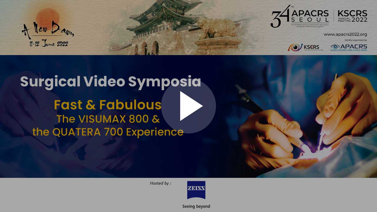 34th APACRS-2022 KSCRS Joint Meeting Zeiss Surgical Video thumbnail