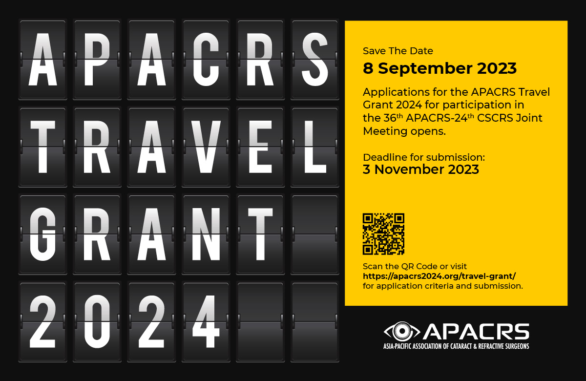 2024 APACRS Travel Grant Visual